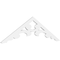 Ekena Millwork Pitch Vienna Architectural Grade PVC Gable Pediment, 60"W x 17 1/2"H x 1"P (7/12) GPP060X018X100VIE - alternate 1